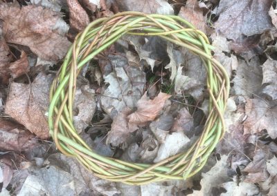 Woven willow wreath. Willows Nursery. Buy willow to make.